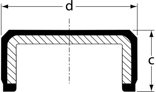 Eindkap VK/EC 145X15 NBR/Metaal-3