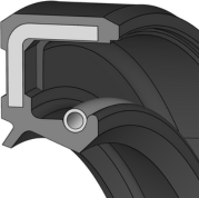 Oliekeerring 5X15X6 AS FPM / FKM / Viton-2