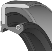 Oliekeerring 17X28X8 B1SL NBR/Metaal-2
