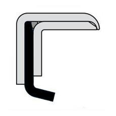 PS Seal 12,7X23X6,3 PTFE/SS316